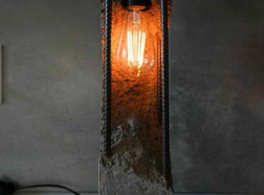 Premium Industrial Concrete Lamp Modern Home Decor Luxury Handmade Cement Lamp – Unique Artist