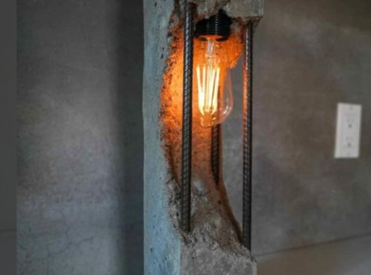 Premium Industrial Concrete Lamp Modern Home Decor Luxury Handmade Cement Lamp – Unique Artist